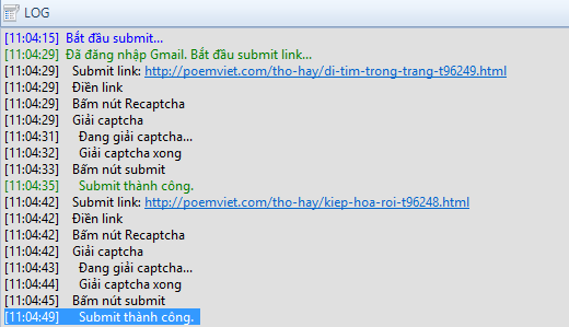 Công cụ hỗ trợ submit url