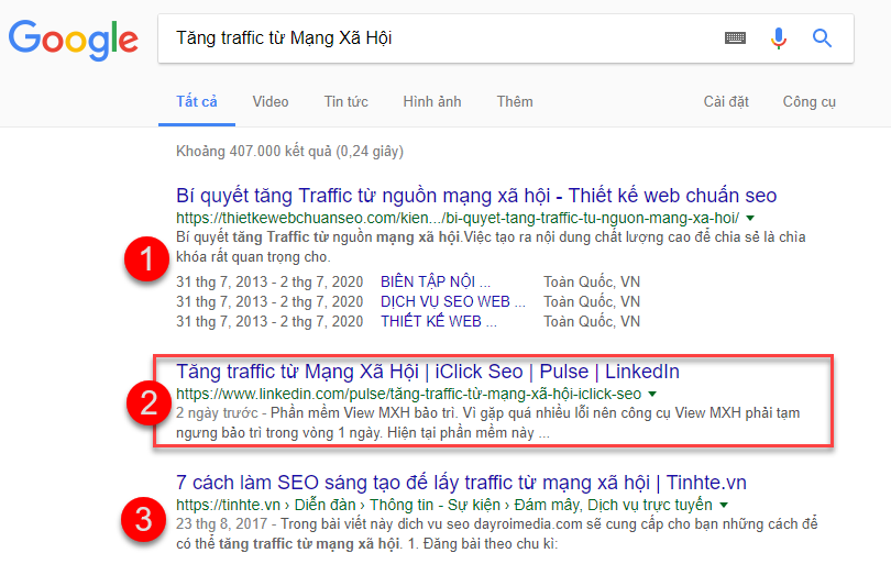 Công cụ seo LinkedIn của iClick