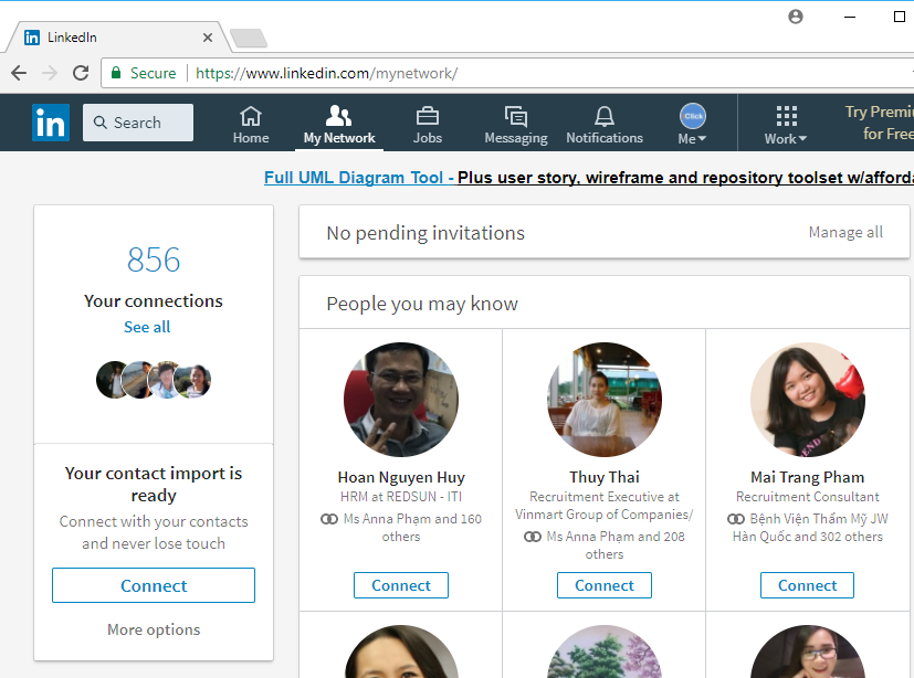 Công cụ seo LinkedIn của iClick