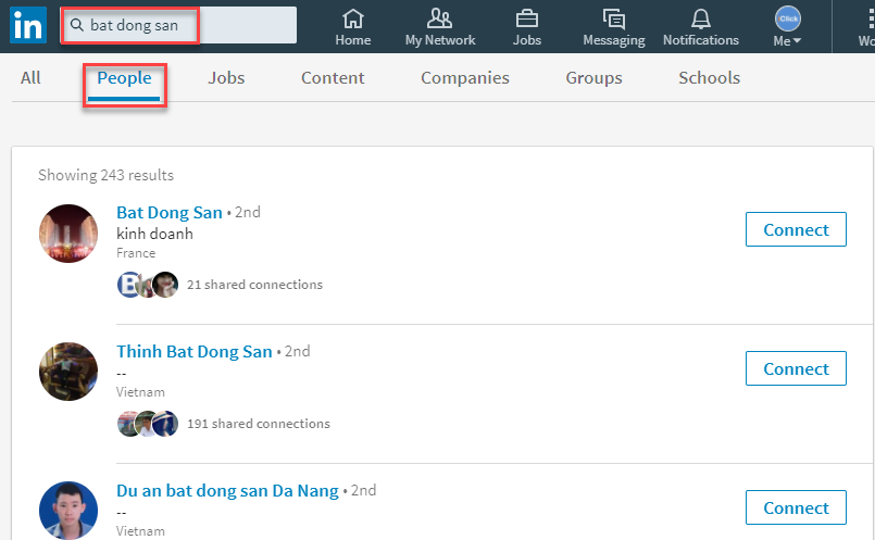 Công cụ seo LinkedIn của iClick