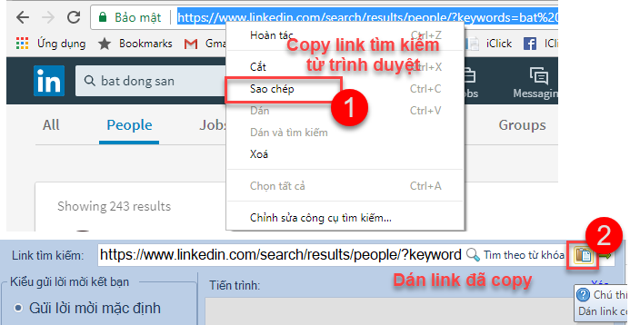 Công cụ seo LinkedIn của iClick