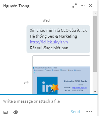 Công cụ seo LinkedIn của iClick