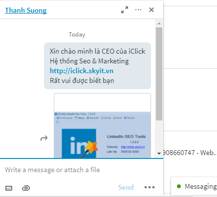 Công cụ seo LinkedIn của iClick