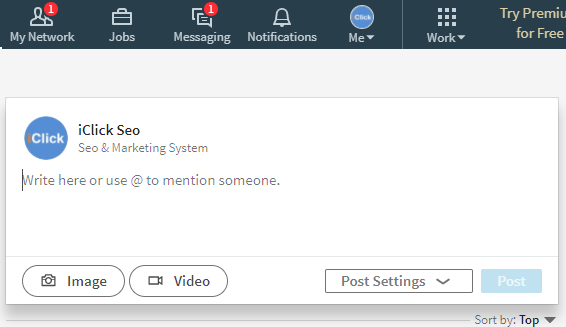 Công cụ seo LinkedIn của iClick