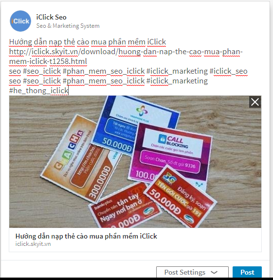 Công cụ seo LinkedIn của iClick