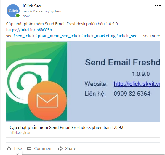 Công cụ seo LinkedIn của iClick