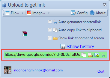 Công cụ Upload To Link iCick