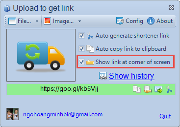 Công cụ Upload To Link iCick