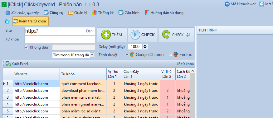 Phần mềm kiểm tra thứ hạng từ khóa miễn phí, chính xác