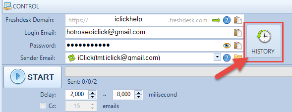 Cập nhật phần mềm email marketing freshdesk