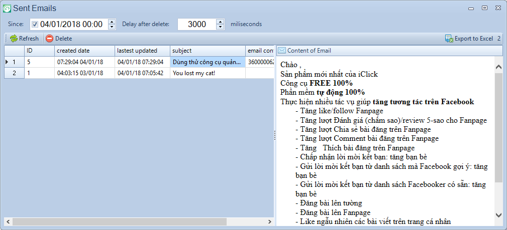Cập nhật phần mềm email marketing freshdesk