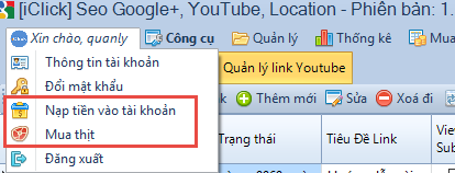 Cập nhật phần mềm Seo Google Plus, Youtube, Google Maps