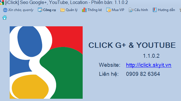 Cập nhật phần mềm Seo Google Plus, Youtube, Google Maps