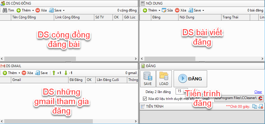 Cập nhật phần mềm seo G+, Youtube, Google Maps phiên bản 1.0.8.4