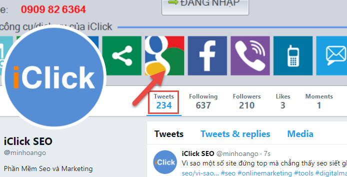 Đăng bài tự động lên twitter kéo traffic