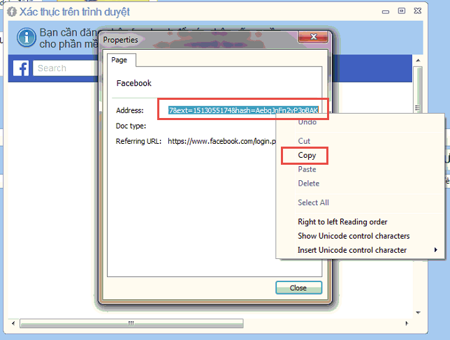 Đăng nhập vào Facebook lấy bình luận