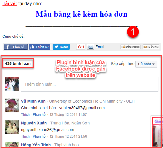 Get Comment Facebook iClick