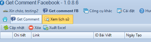 Get comment Facebook phiên bản 1.0.8.6