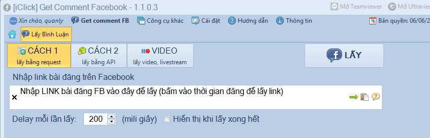 Get Comment Facebook