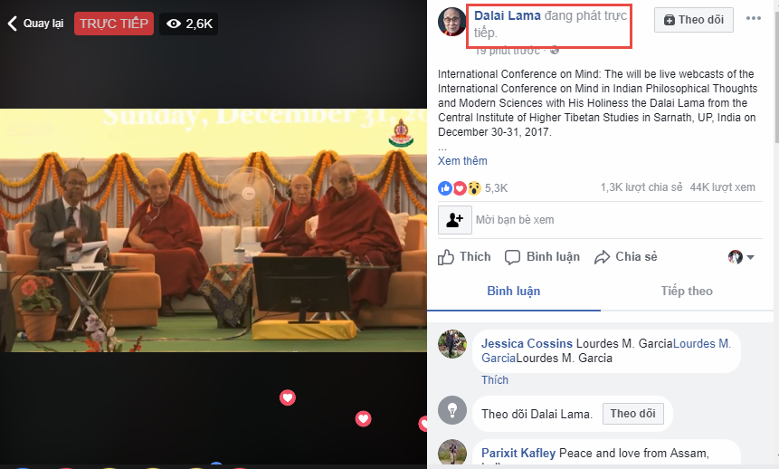 Get comment video livestream facebook