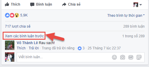 Get hide comment fanpage