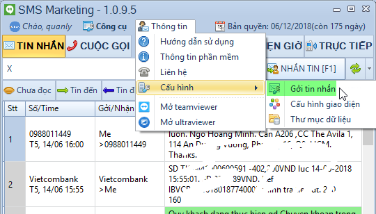 Gửi sms marketing điện thoại nhiều SIM