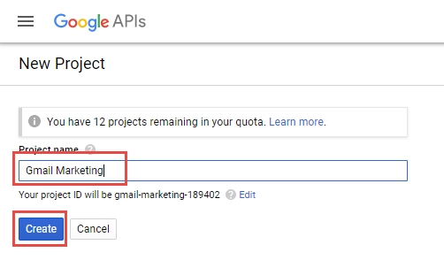 Gmail Marketing cảnh báo đỏ khi gửi bằng API