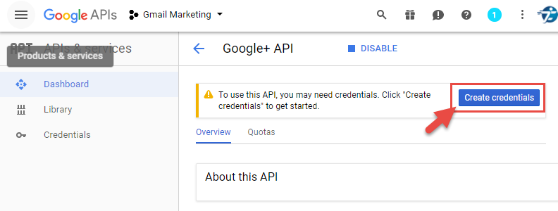 Gmail Marketing cảnh báo đỏ khi gửi bằng API