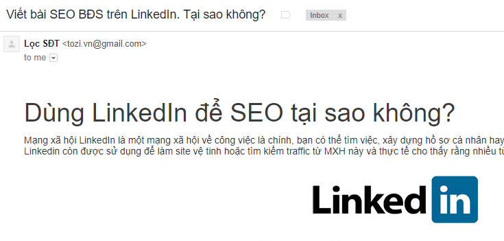 Gmail Marketing cảnh báo đỏ khi gửi bằng API