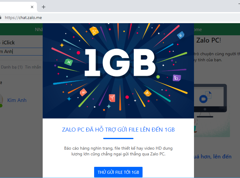Gửi tin nhắn zalo đồng loạt cho bạn bè gặp lỗi