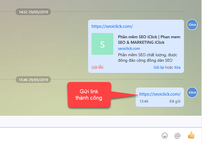 Cách gửi link cho người lạ trên Zalo