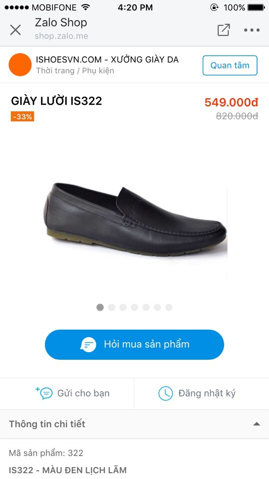 Cách quảng cáo Sản phẩm trên Zalo