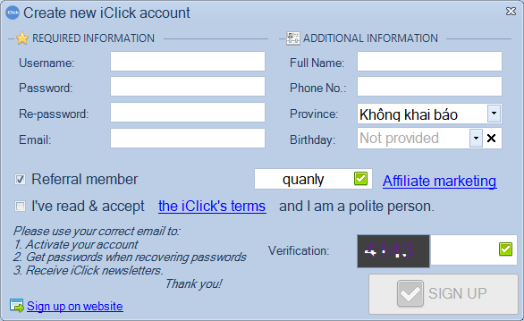 Hướng dẫn iClick