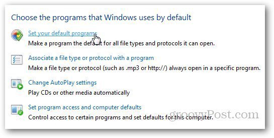 Change default browser