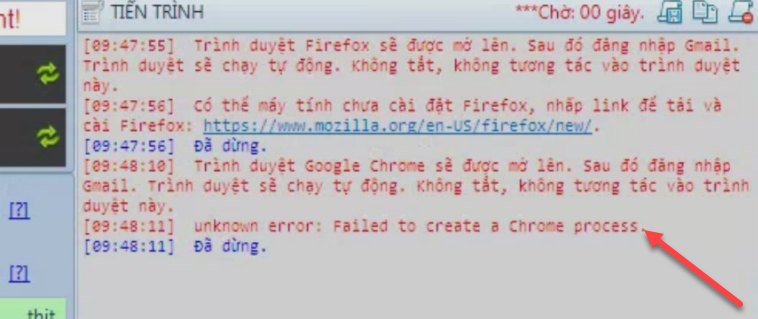 Xử lý gặp lỗi khi mở Chrome thêm Gmail hoặc cày thịt
