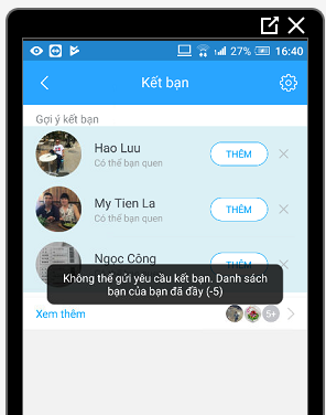 Hủy kết bạn trong Zalo