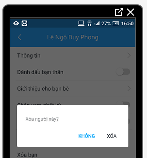 Hủy kết bạn trong Zalo