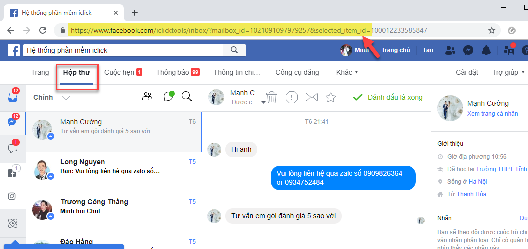 Hướng dẫn gửi tin nhắn thủ công qua fanpage với phần mềm Livestream Pro