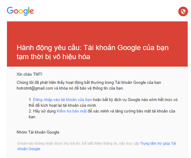 Kịch bản khi bạn gửi quá nhiều email bằng Gmail