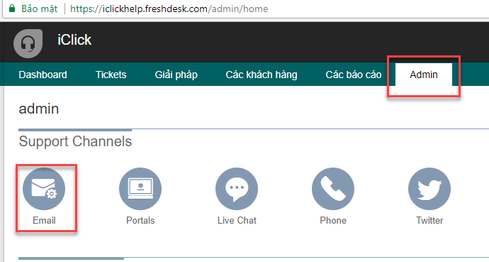 Khai báo sender email cho phần mềm Send Email Freshdesk