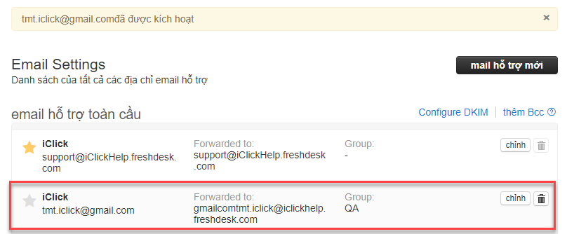 Hướng dẫn khai báo sender email cho Freshdesk