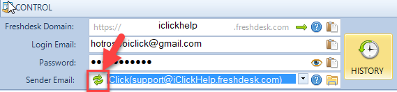 Khai báo sender email cho phần mềm Send Email Freshdesk
