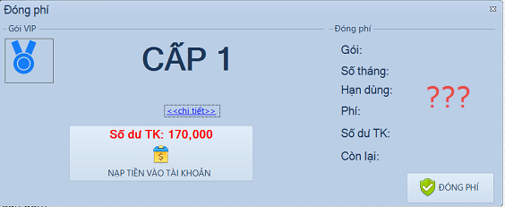 Không tự đóng phí, nâng cấp, gia hạn iClick từ số dư tài khoản được