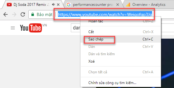 Không thêm được link youtube