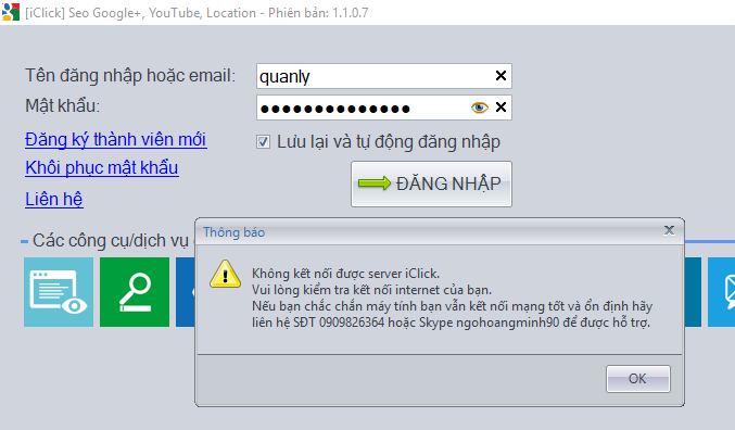 Tiến trình bảo trì phần mềm Seo Google+, Youtube, Location