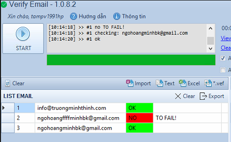 Kiểm email sống chết bị sai