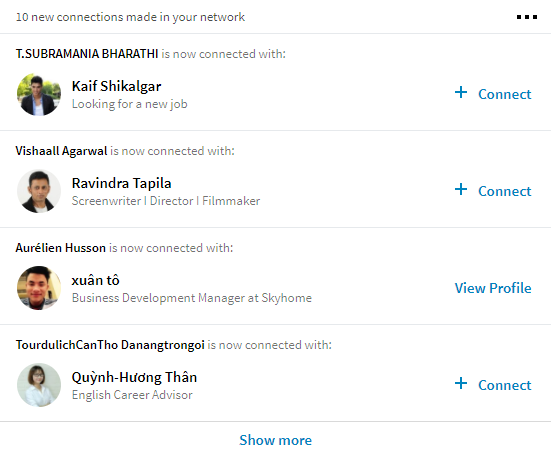 Kết bạn theo danh sách UID thành viên quét được trên Linkedin