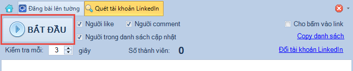 Kết bạn theo danh sách UID thành viên quét được trên Linkedin