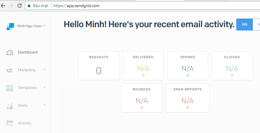 Kết nối phần mềm SendGrid Pro với API Key