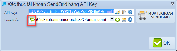 Kết nối phần mềm SendGrid Pro với API Key